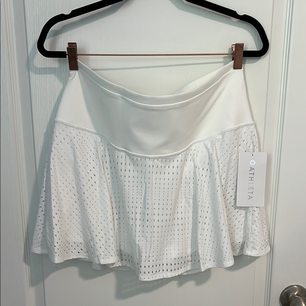 Athleta Perforated White Skort
